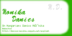 monika danics business card